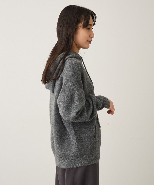 CRAFT STANDARD BOUTIQUE 起毛ニットフーディ Gray