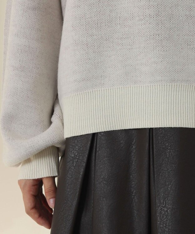 WEGO レタリングニットプルオーバー オフホワイト