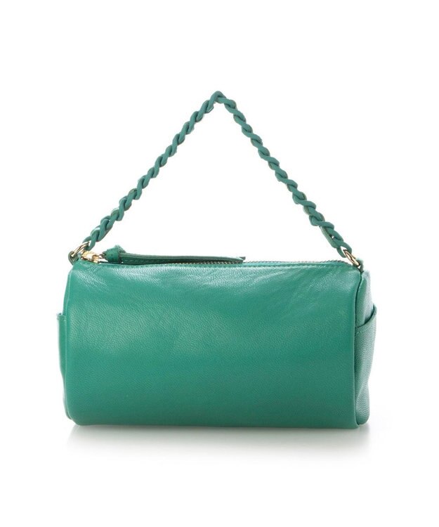 UNBILLION ペルケ perche / カラーチェーン筒形2wayショルダー グリーン