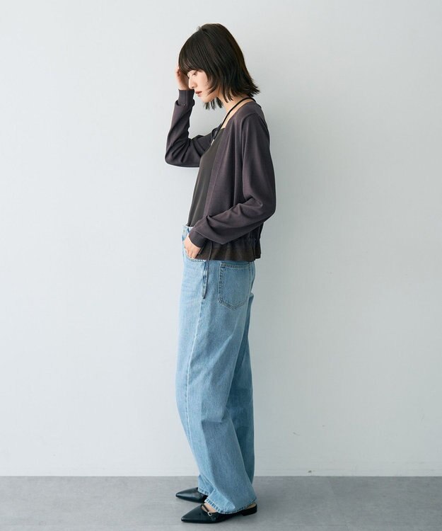 YECCA VECCA ドロストデザインカーディガン Brown