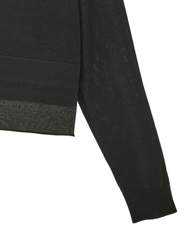 YECCA VECCA ドロストデザインカーディガン Black