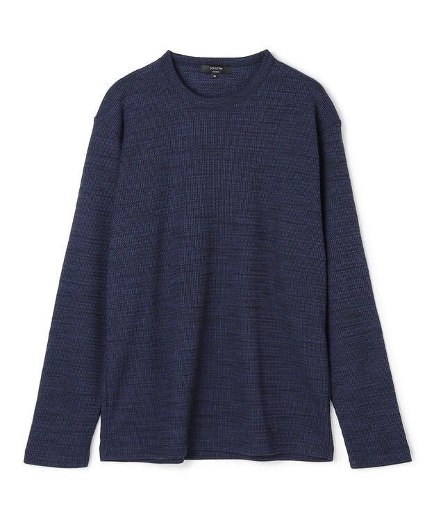 JOSEPH HOMME 【WEB・一部店舗限定】 メランジワッフル　クルーネックカットソー ネイビー系