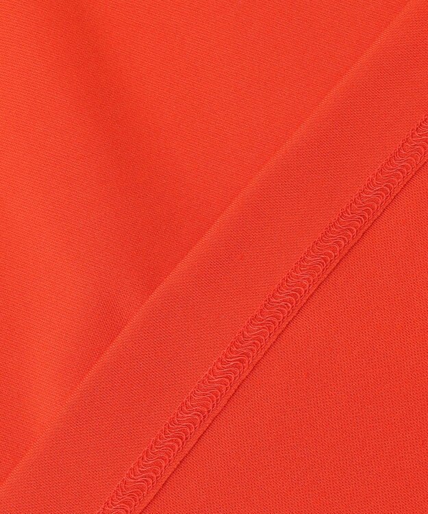 23区GOLF 【WOMEN】新色追加！【吸水速乾/UVカット】フレンチスリーブロゴモックネック オレンジ系