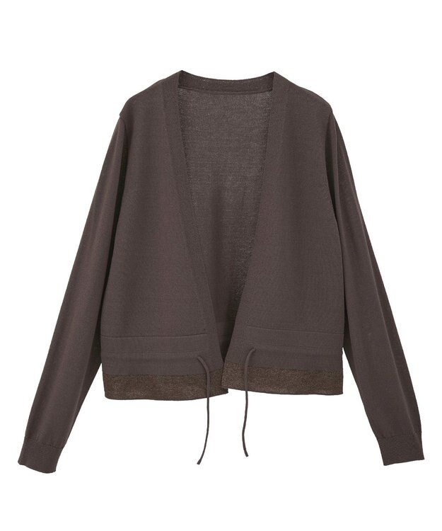 YECCA VECCA ドロストデザインカーディガン Brown