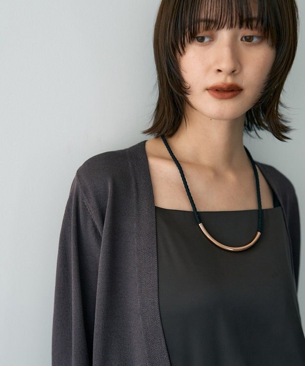 YECCA VECCA ドロストデザインカーディガン Brown