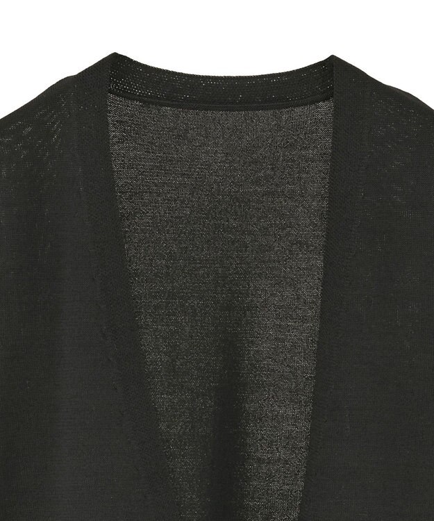 YECCA VECCA ドロストデザインカーディガン Black