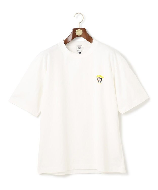 J.PRESS MEN 【AaronChang】【UNISEX】ワンポイント Ｔシャツ ホワイト系