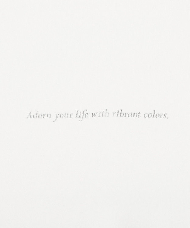 YECCA VECCA ラウンドヘム7分袖ロゴTee Silver