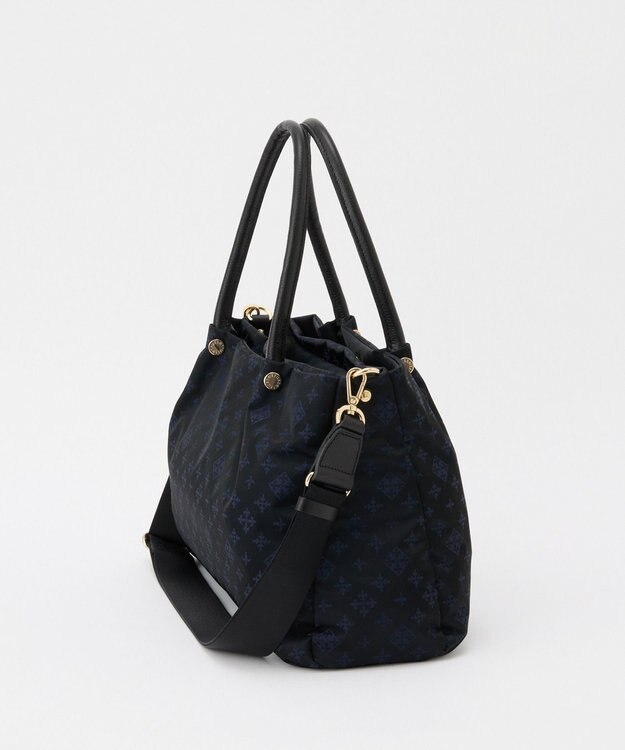 russet ナイロン三層2WAYトートバッグ(CE-1586) Black/Navy