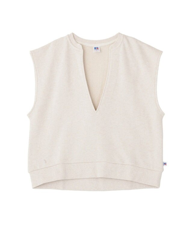 AMERICAN HOLIC 【RUSSELL】裏毛Vネックベスト Oatmeal