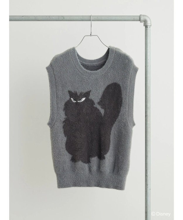 Green Parks Villains／ジャガードニットベスト Gray