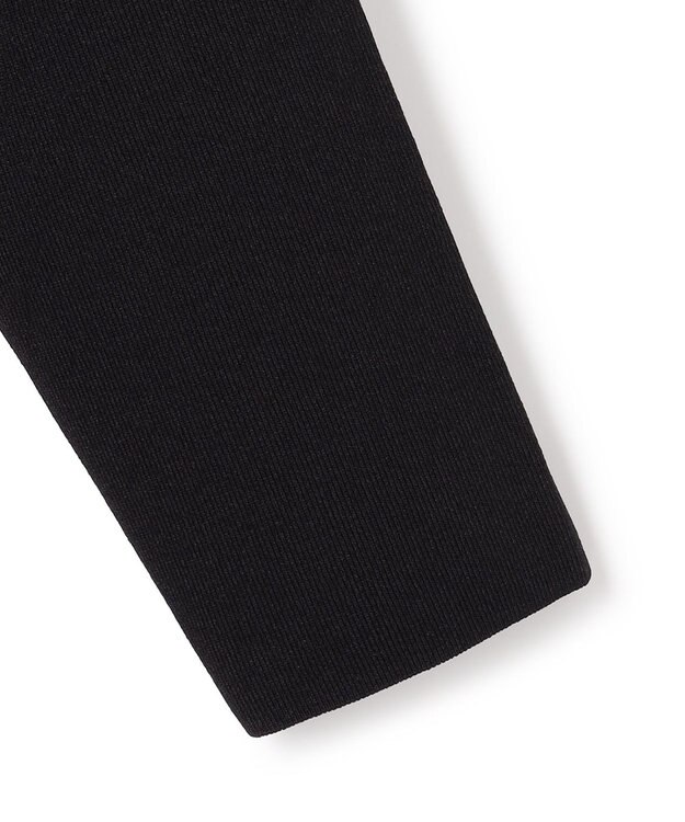 ICB L 【洗える】 シンセティックフルニードル Vネックワンピース ブラック系