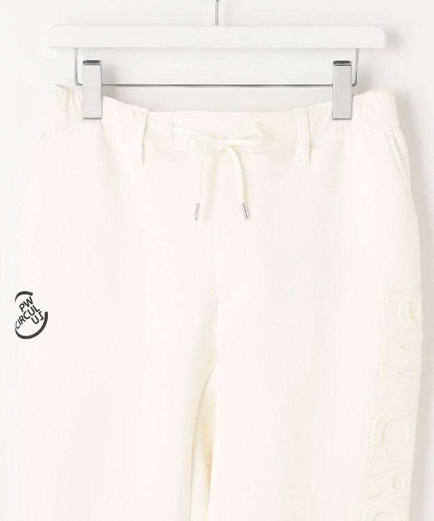 PW CIRCULUS 【MEN】サイドロゴ ジャージー パンツ ホワイト系