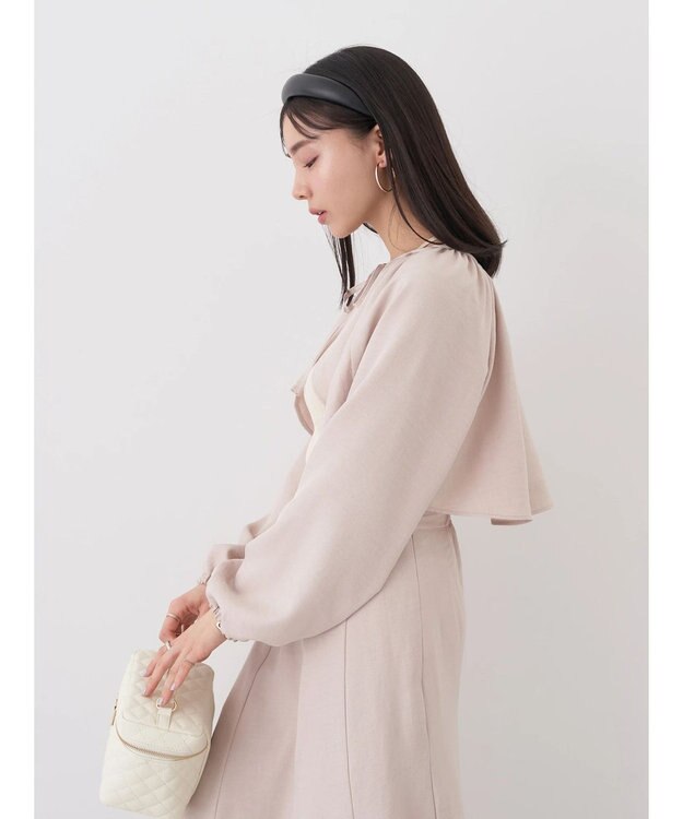 earth music&ecology ラッフルボレロ Light Beige