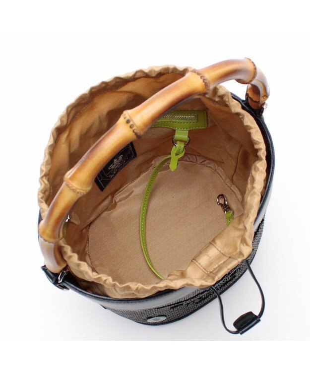 A.D.M.J. パーリヤシンテティカバケット2WAYトート ブラック