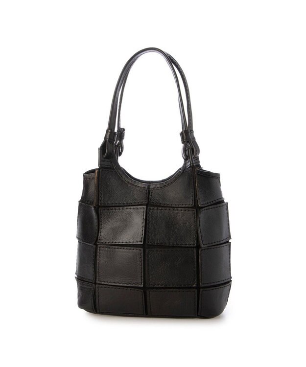 UNBILLION ピークスピーク PEAKS PEAK / 牛革パッチワーク2wayトートS ブラック