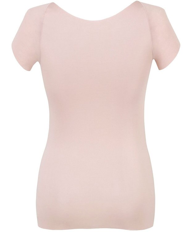 Wing インナー 【綿の贅沢オーガニック フラットタイプ】 オーガニックコットン混素材 ひびきにくくさらっと薄くて軽い ２分袖 EL1248 ウイング／ワコール ラズベリー