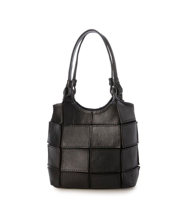 UNBILLION ピークスピーク PEAKS PEAK / 牛革パッチワーク2wayトートS ブラック