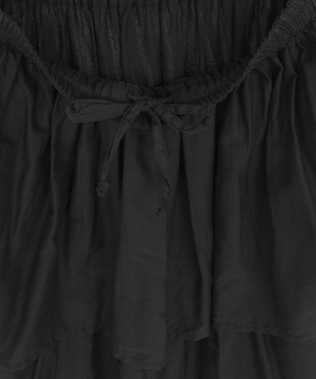 Green Parks Ｉ　ボイル段々ティアードスカート Black