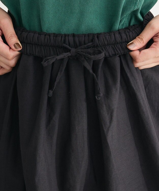 Green Parks Ｉ　ボイル段々ティアードスカート Black