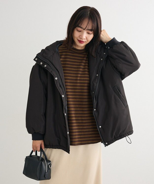 Green Parks なめらかタッチマルチボーダープルオーバー Brown