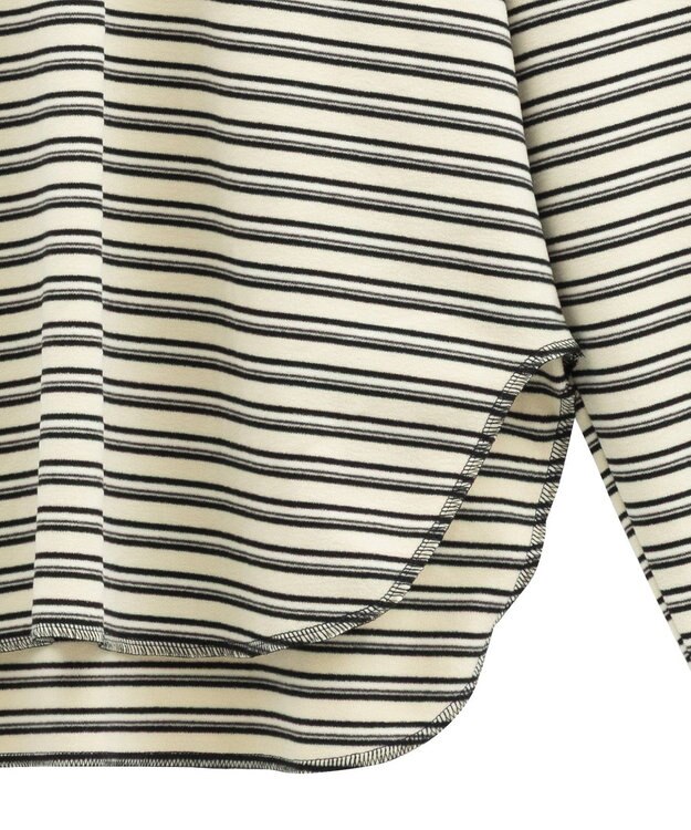 Green Parks なめらかタッチマルチボーダープルオーバー Ivory