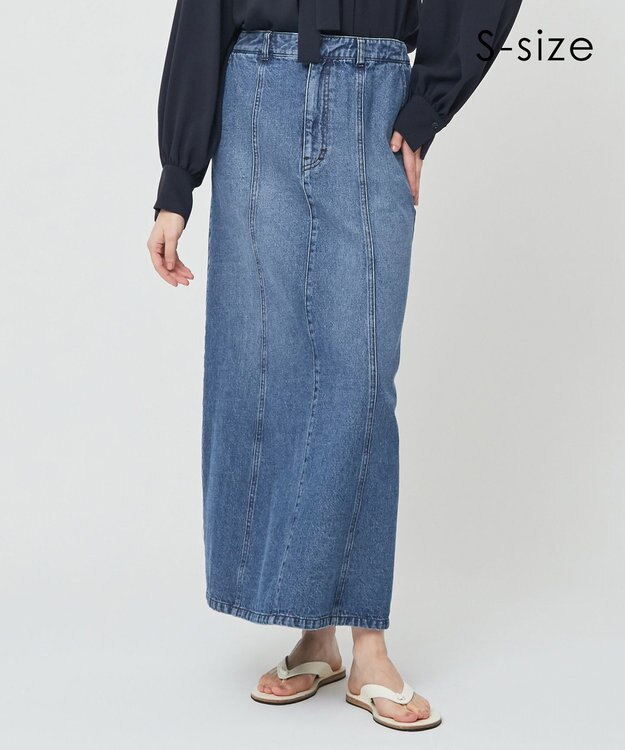 BEIGE， 【S-size】MARCK / デニムスカート Indigo