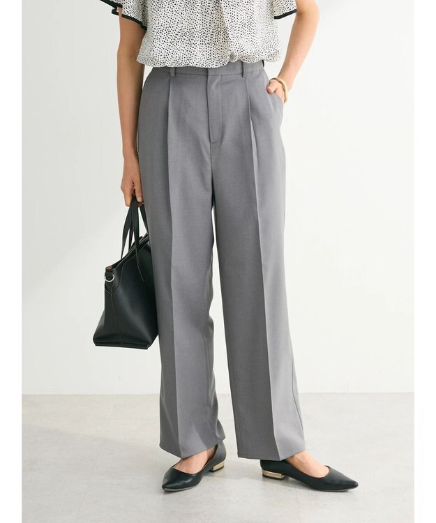 Green Parks きれいシルエットパンツ（ワイドストレート）