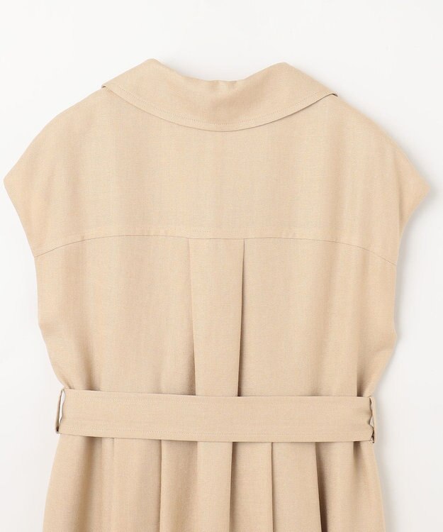 GRACE CONTINENTAL テーラーフレアワンピース ベージュ