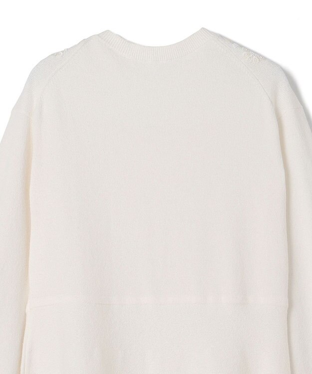 GRACE CONTINENTAL エスニック刺繍ニットワンピース ホワイト