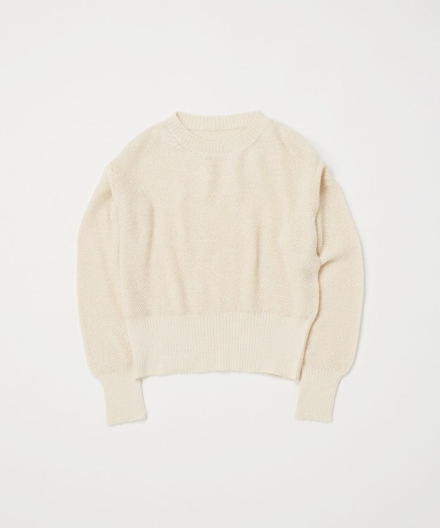 TOQUE 〈大草直子さんアドバイザー〉ベビーアルパカ×シルクハニカムニットトップス オフ