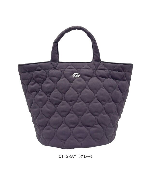 ROOTOTE 3633【丸底】SN.デリ.ミリタリーキルト-A 01：グレー