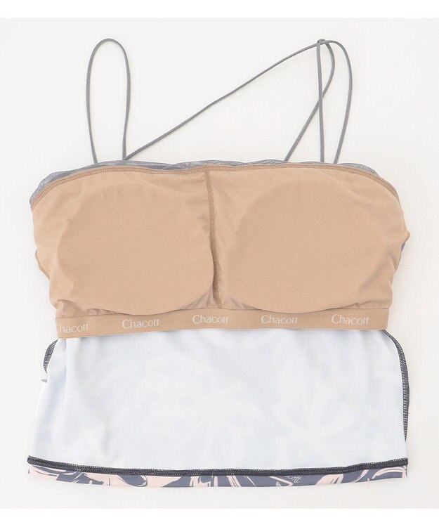 Chacott Chacott BALANCE Playful フラワーブラトップ ラベンダープリント