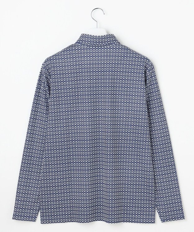 23区GOLF 【MEN】モノグラム総柄長袖ポロシャツ ネイビー系5