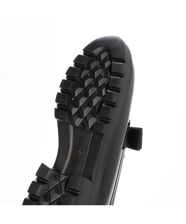 ing <ing>2WAYリボンローファー ブラックエナメル