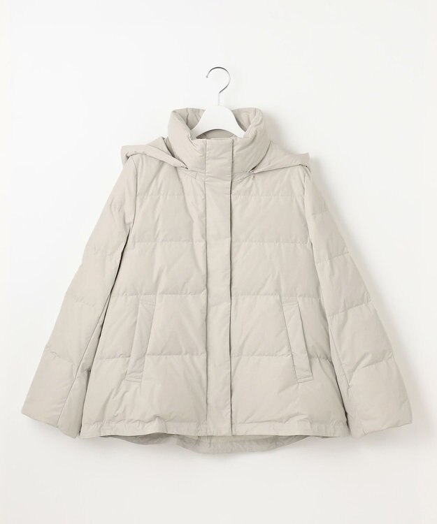 自由区 S 【WEB限定カラーあり・SHIHOさん着用】マイクロタッサーダウン コートⅡ オイスター