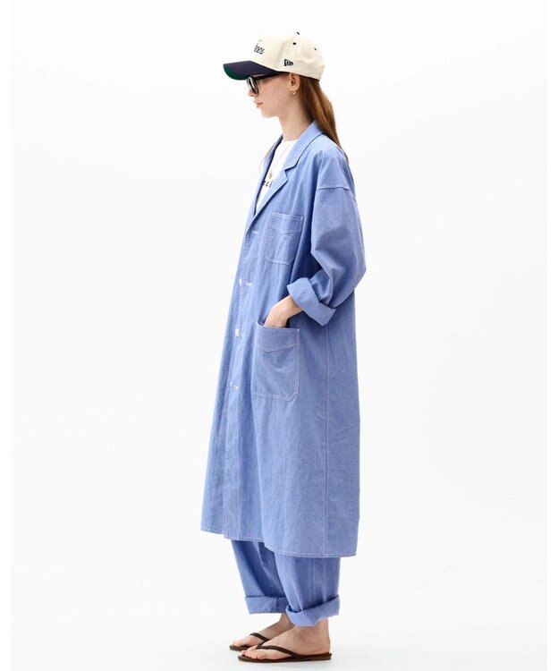 LENO CHAMBRAY COAT / シャンブレーコート FADE INDIGO