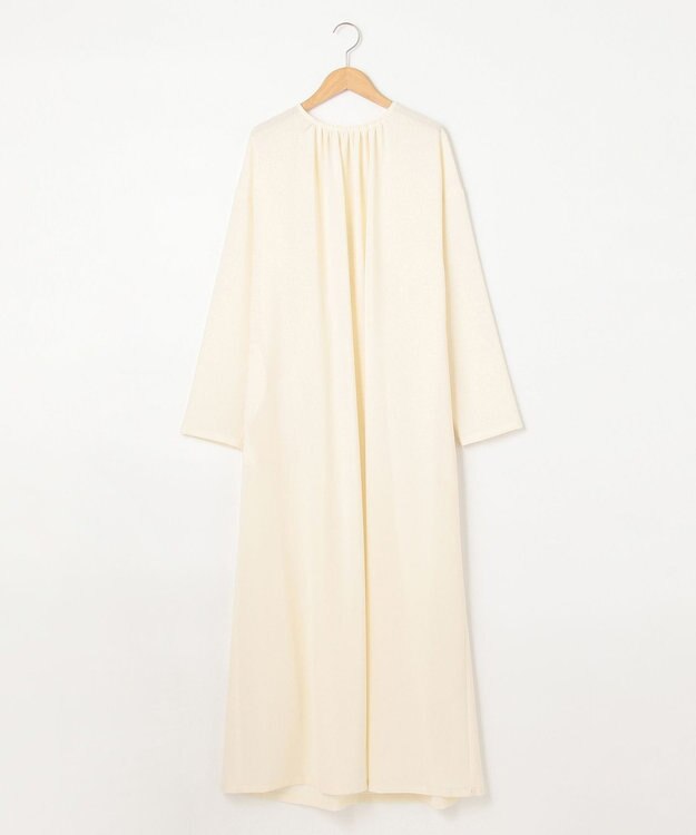 #Newans 【洗える】プルンプクロスバックオープンワンピース アイボリー系