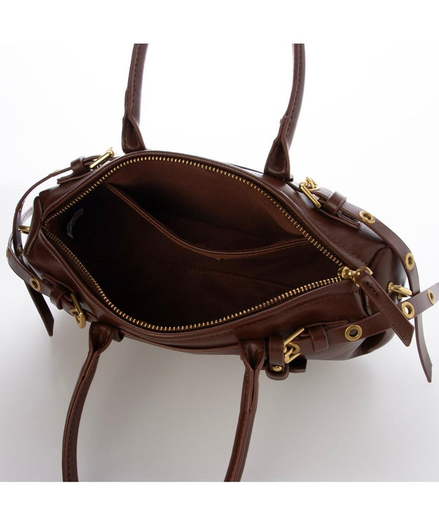 UNBILLION カカトゥ kakatoo / ダブルベルトショルダーバッグ ブラウン