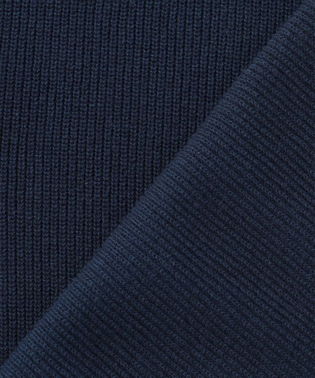 J.PRESS YORK STREET 【UNISEX】Vネックコットン カーディガン ネイビー系