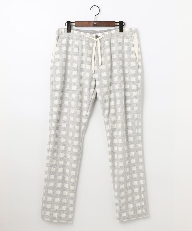 JOSEPH ABBOUD MOUNTAIN 【SPACE／UNISEX】フランネルジャージーチェック パンツ ライトグレー系3