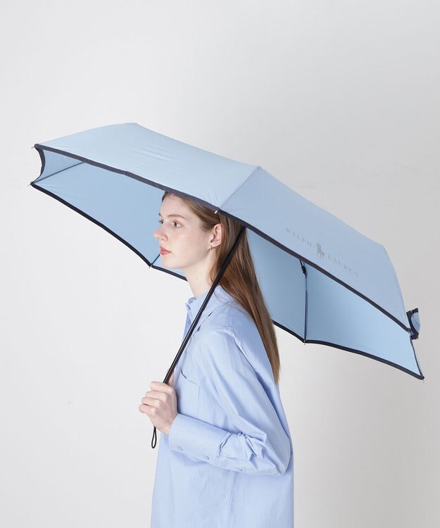 MOONBAT 【WEB限定】POLO RALPH LAUREN(ポロ ラルフローレン)FLAG BEAR 雨傘 折りたたみ傘 ユニセックス サックスブルー