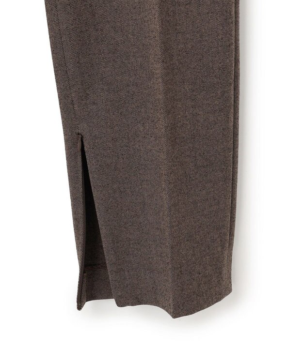 23区 L 【洗える】フランネル2WAY テーパード パンツ ダークブラウン系