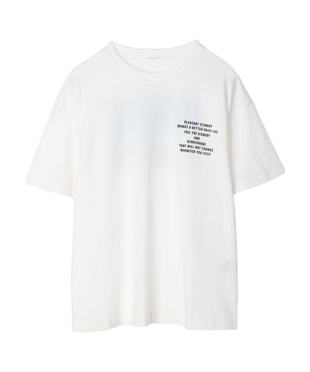 Green Parks バックフォトボックスＴシャツ Off White