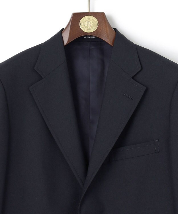 J.PRESS MEN 【定番 / 不朽の名作】ペピンメリノトロピカル 紺ブレザー / 金釦 / 背抜き / Authentic-Fit ネイビー系