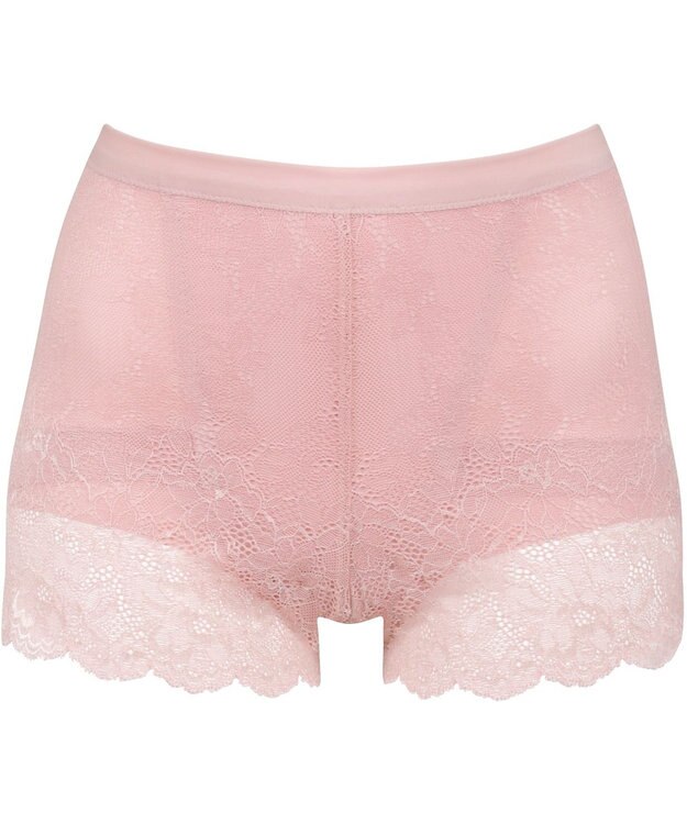 WACOAL オーバーパンツ ショート丈 ヒップアップで脚長シルエット ウエスト部分をすっきり見せる 一枚ばき可能 重ねばきにもおすすめ レディース GRC630 /ワコール ロマンピンク