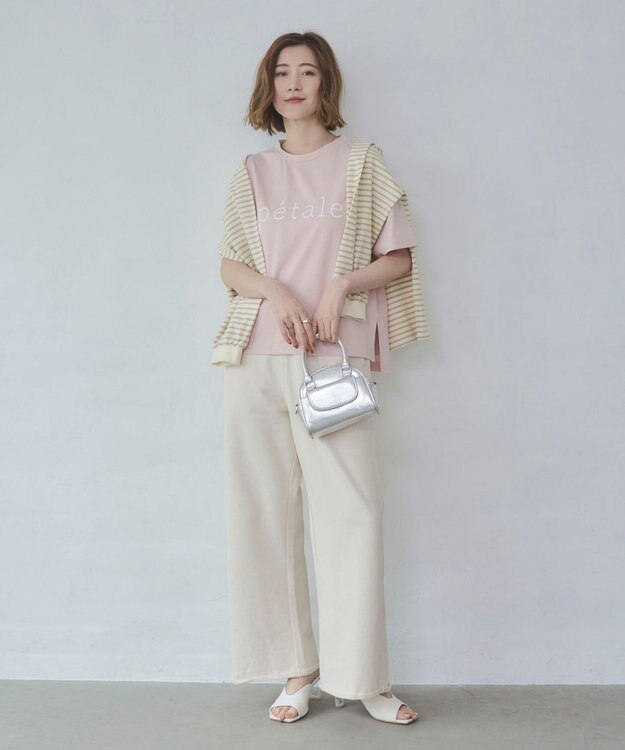 WEGO 【2026春夏新作】接触冷感プリントロゴT ライトピンク