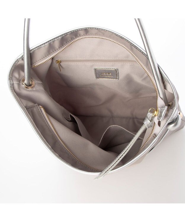 UNBILLION ペルケ perche / 1本手結びナイロントートバッグ ライトグレー