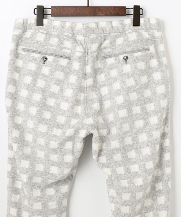 JOSEPH ABBOUD MOUNTAIN 【SPACE／UNISEX】フランネルジャージーチェック パンツ ライトグレー系3