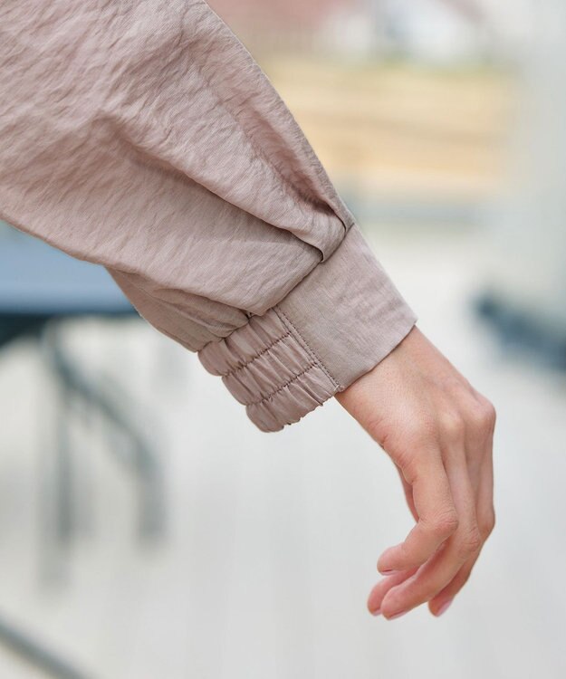 Tiaclasse シアーフードパーカー ベージュ